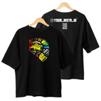 Valantino Rossi Helmet Design Tshirt with Custom Instagram ID Print Oversized
