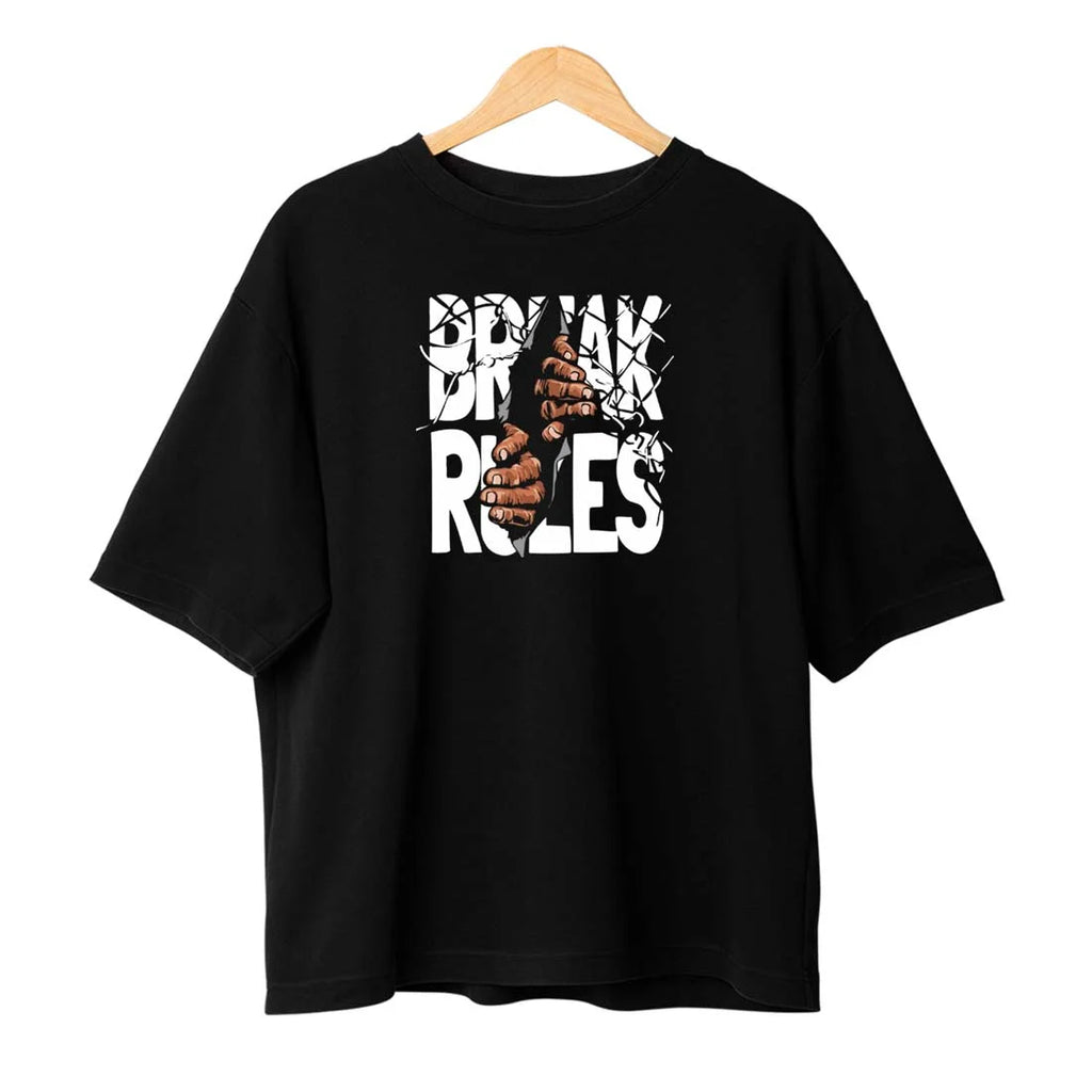 Break The Rules Instagram ID T-shirt - Oversized