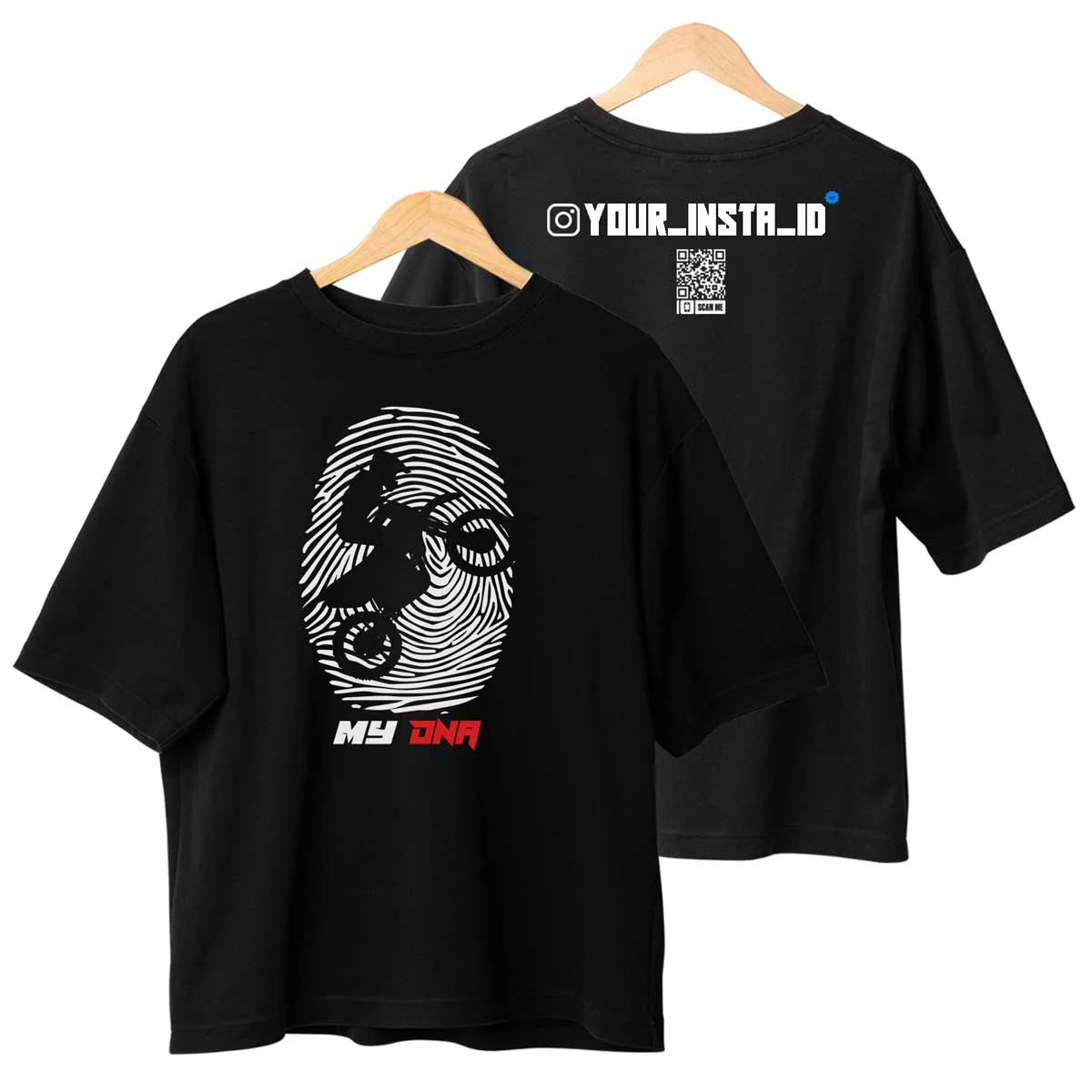 MY DNA BIKER TSHIRT OVERSIZED Main image