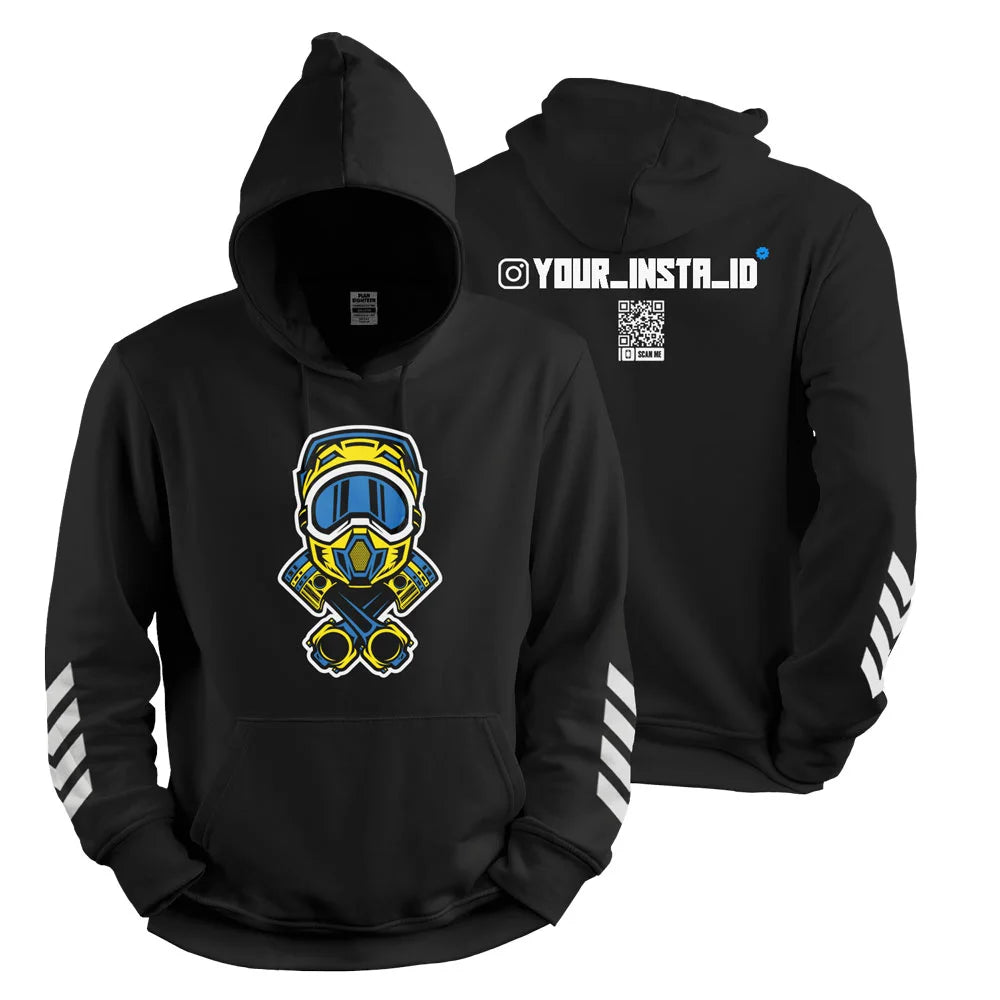 Graphics Helmet Custom Instagram ID Hoodie Main image