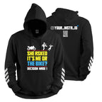 Girl and Bike - Custom Instagram ID Hoodie