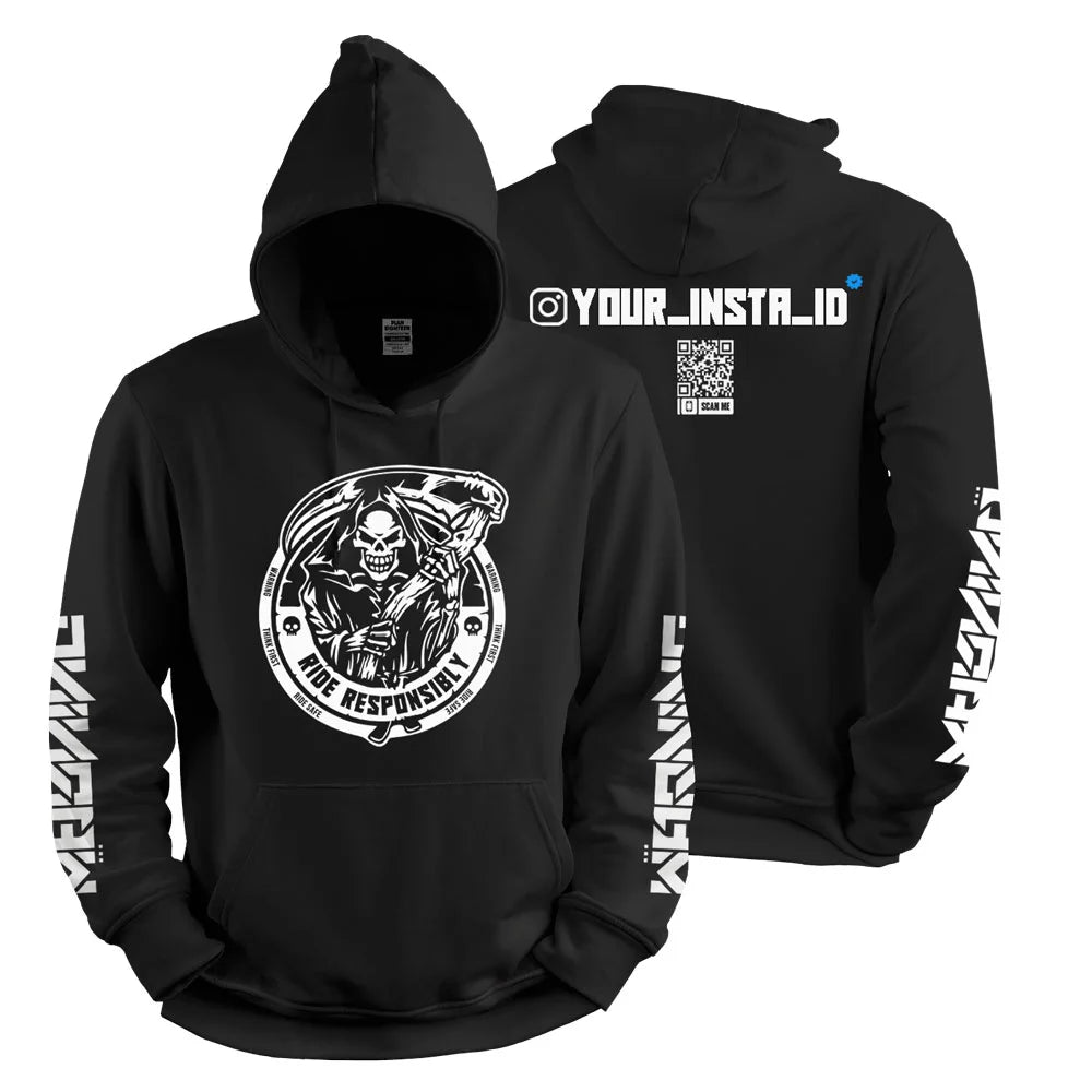 Ride Responsibly Custom Instagram Hoodie