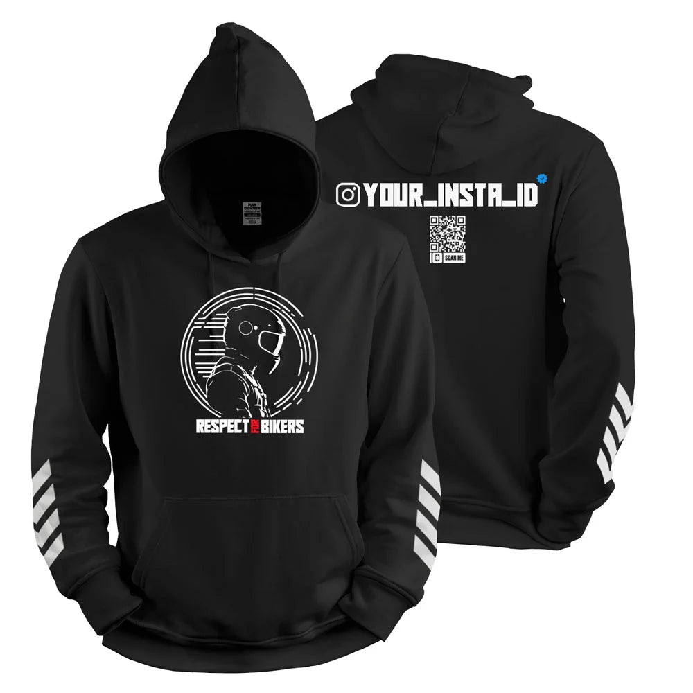 Respect for Bikers Custom Instagram Hoodie