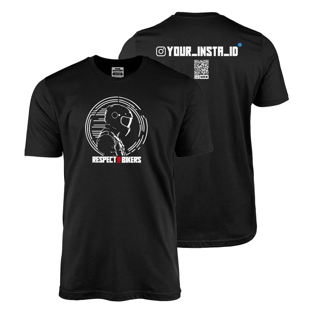 Respect for bikers custom instagram tshirts Main image