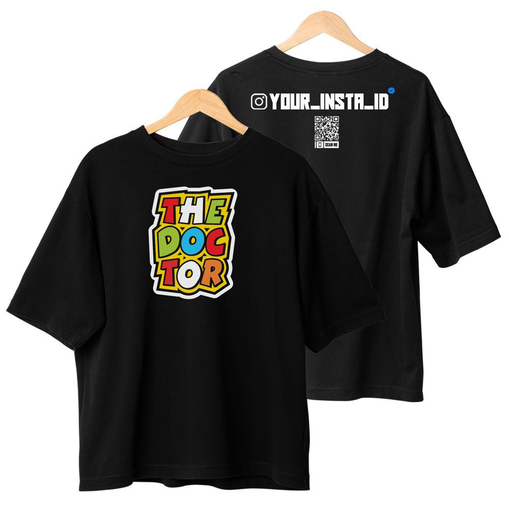 Rossi The Doctor - Custom Instagram ID T-shirt Oversized