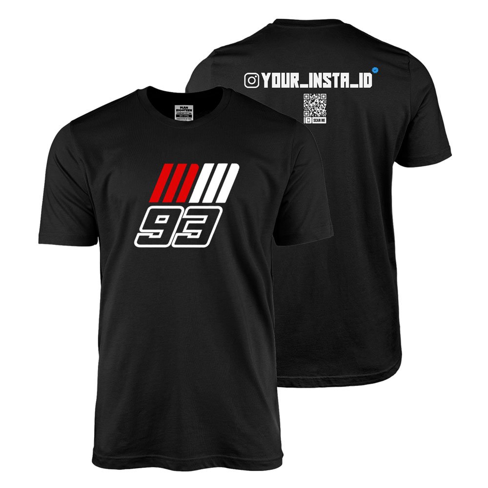 MM93 - Custom Instagram ID T-shirt Half Sleeve