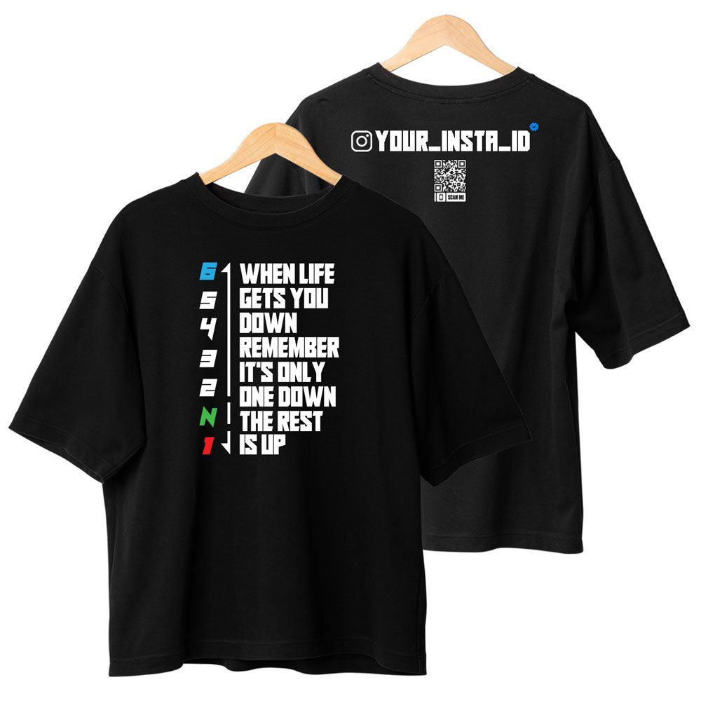 Gear Shift Life Quote Tshirt Design for Bikers